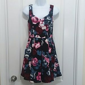 Trixxi Floral Flare Dress